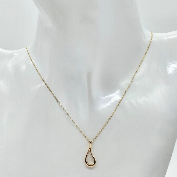 Tiffany & Co. Elsa Peretti 18k Yellow Gold Open Teardrop - Picture 7 of 9